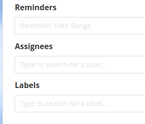More filter options